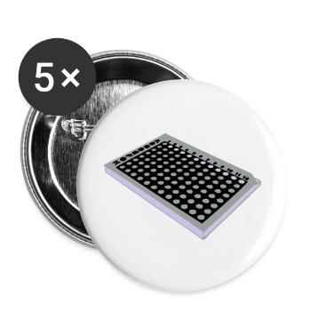 96 Well Plate / 96 perforated plate - Buttons large 2.2''/56 mm (5-pack) - white - Front