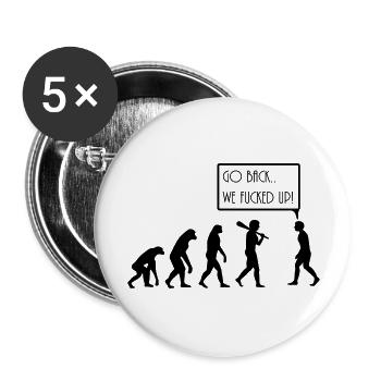 evolution - Buttons large 2.2''/56 mm (5-pack) - white - Front