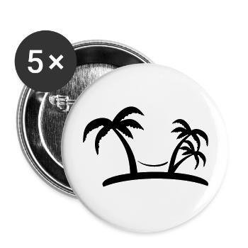 palm - Buttons groß 56 mm (5er Pack) - Weiß - Vorne