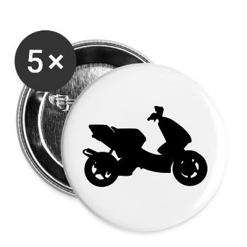 Scooter Tuner Edition - Buttons groß 56 mm (5er Pack) - Weiß - Vorne