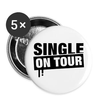 single_on_tour_f1 - Buttons groß 56 mm (5er Pack) - Weiß - Vorne