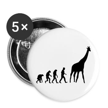 giraffe evolution - Buttons large 2.2''/56 mm (5-pack) - white - Front