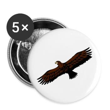 Oiseau Aigle anmut oiseaux de proie - Lot de 5 grands badges (56 mm) - blanc - Devant