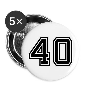 40 - Buttons large 2.2''/56 mm (5-pack) - white - Front