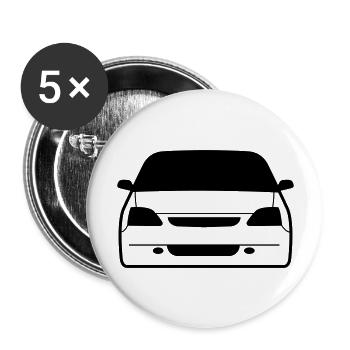 JDM Car eyes EP3 | T-shirts JDM - Buttons large 2.2''/56 mm (5-pack) - white - Front