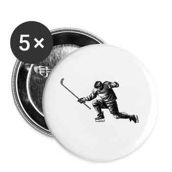 goal - Buttons large 2.2''/56 mm (5-pack) - white - Front