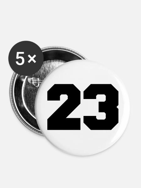 23 - Buttons groß 56 mm (5er Pack) - Weiß