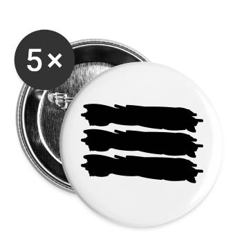 deutschland - Buttons groß 56 mm (5er Pack) - Weiß - Vorne