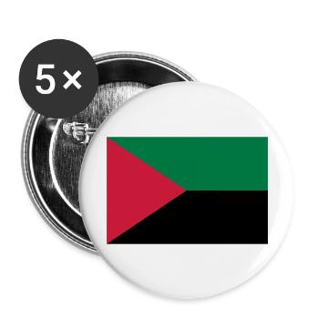 Martinique / 972 / Martiniquais / Martiniquaise - Lot de 5 grands badges (56 mm) - blanc - Devant