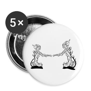 Homme_et_femme_mw6 - Lot de 5 grands badges (56 mm) - blanc - Devant