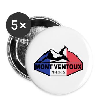 Mont Ventoux Slim France Edition - Buttons large 2.2''/56 mm (5-pack) - white - Front
