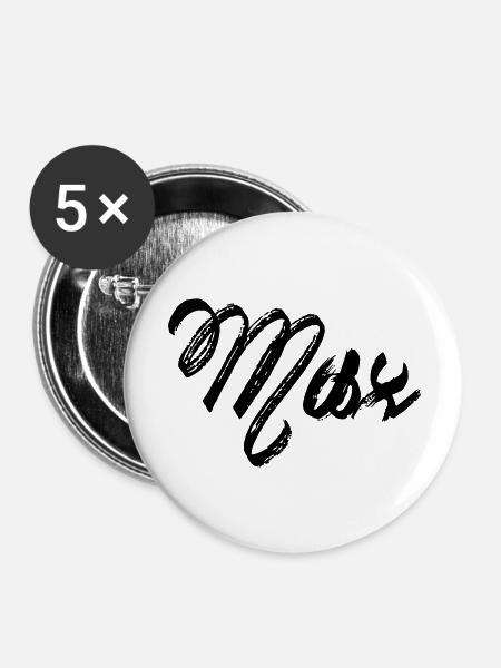 Max - Buttons groß 56 mm (5er Pack) - Weiß