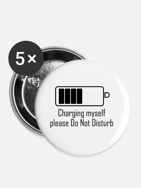 Ich bin auf der Stelle. - Buttons groß 56 mm (5er Pack) - Weiß