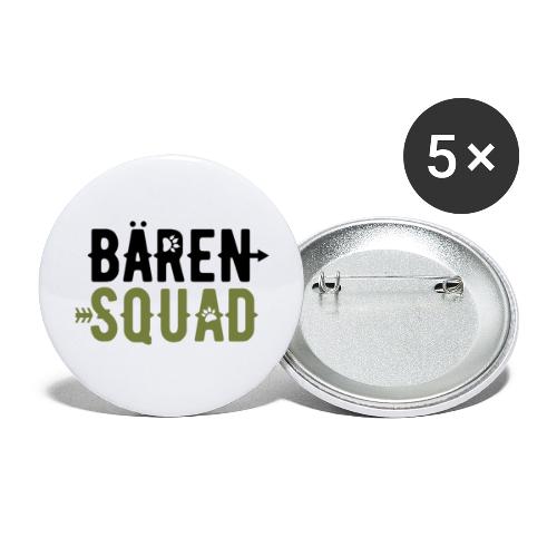 Das Bären Squad Logo - Buttons groß 56 mm (5er Pack)