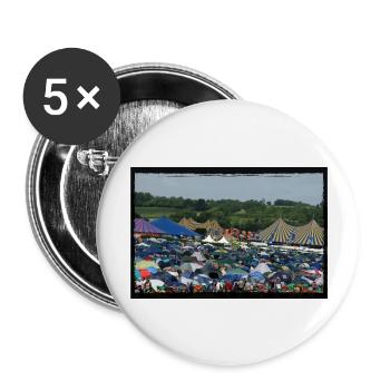 Glastonbury Festival Fun. Festivals Tees & Merch - Buttons large 2.2''/56 mm (5-pack) - white - Front