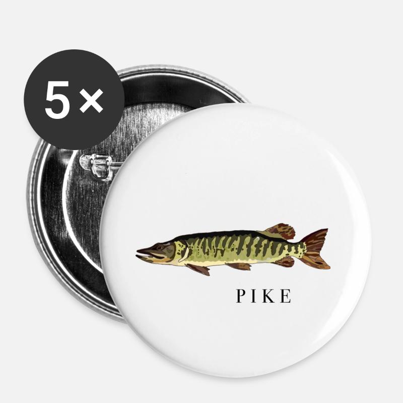 The pike - Buttons large 2.2''/56 mm (5-pack) - white