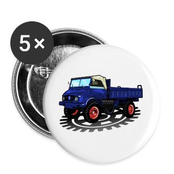 Unimog - Oldtimer - Offroad - Universal motor device - Buttons large 2.2''/56 mm (5-pack) - white - Front