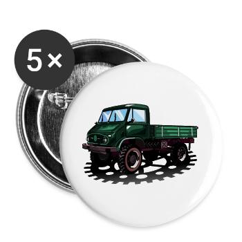 Unimog - Oldtimer - Offroad - Universal motor device - Buttons large 2.2''/56 mm (5-pack) - white - Front