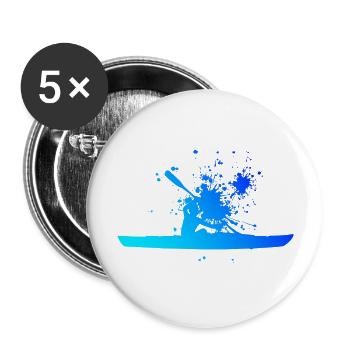 Kayaking Women Kayak Canoe Men's Kayak - Buttons large 2.2''/56 mm (5-pack) - white - Front