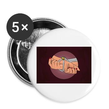 Don’t Sorry Be Slutty Sexting Sexy Comic Pinup - Buttons groß 56 mm (5er Pack) - Weiß - Vorne