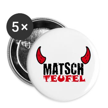 Muddy run shirt Teamshirt Matsch mud Lauf Schlamm - Buttons groß 56 mm (5er Pack) - Weiß - Vorne