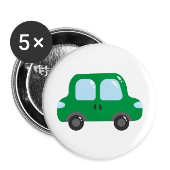 Car - Buttons large 2.2''/56 mm (5-pack) - white - Front