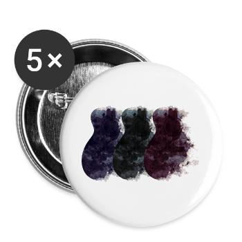 Guitars - Buttons large 2.2''/56 mm (5-pack) - white - Front