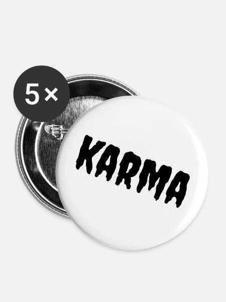karma - Buttons groß 56 mm (5er Pack) - Weiß