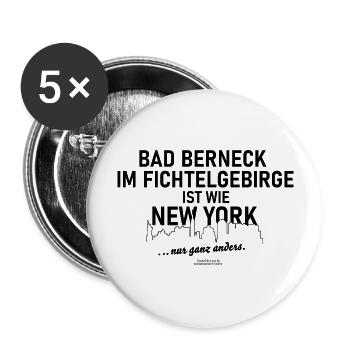Bad Berneck im Fichtelgebirge - Buttons groß 56 mm (5er Pack) - Weiß - Vorne