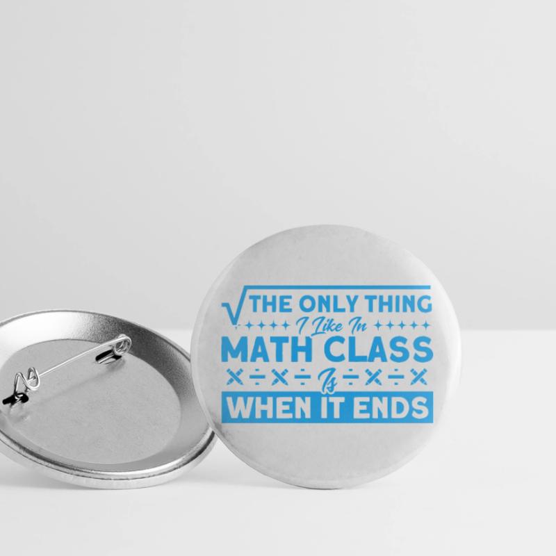 Math Mathematics Science Math Gift Buttons large 2.2''/56 mm (5-pack)