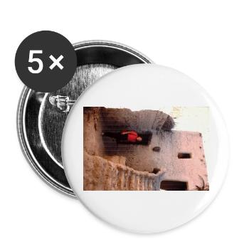 Vintage Egypt House - Buttons groß 56 mm (5er Pack) - Weiß - Vorne