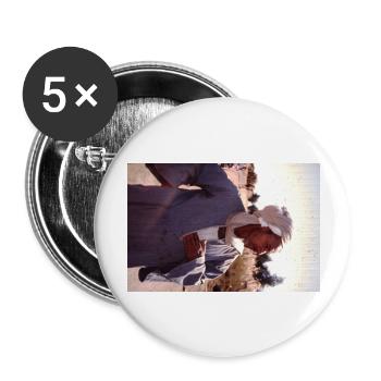 Retro Egypt Man - Buttons groß 56 mm (5er Pack) - Weiß - Vorne