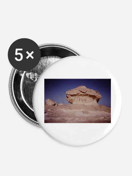 Desert - Buttons groß 56 mm (5er Pack) - Weiß