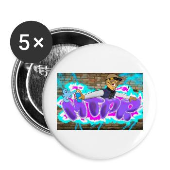 1s-MTPR - Buttons groß 56 mm (5er Pack) - Weiß - Vorne