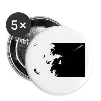 airplane - Buttons large 2.2''/56 mm (5-pack) - white - Front
