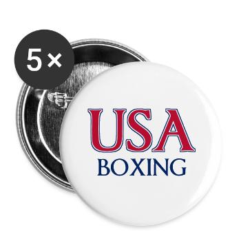 USA Boxing - National Colors - United States - Buttons large 2.2''/56 mm (5-pack) - white - Front