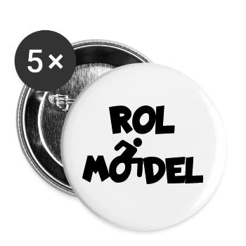Every wheelchair user is a role model # - Buttons large 2.2''/56 mm (5-pack) - white - Front