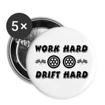 Car - Buttons large 2.2''/56 mm (5-pack) - white - Front