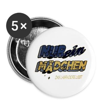 zitat bullterrier hunderasse hundeliebhaber hund - Buttons groß 56 mm (5er Pack) - Weiß - Vorne