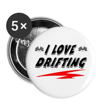 Car - Buttons large 2.2''/56 mm (5-pack) - white - Front
