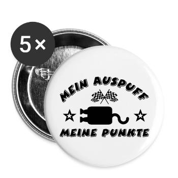 Auto - Buttons groß 56 mm (5er Pack) - Weiß - Vorne