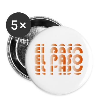 El Paso Gradient Grid - Buttons large 2.2''/56 mm (5-pack) - white - Front