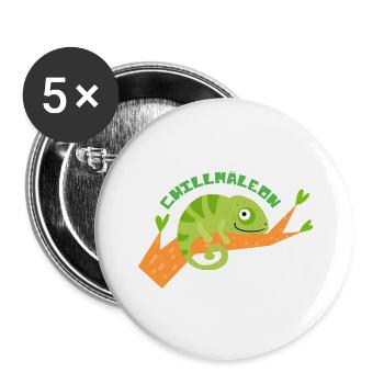 Chill Mäleon - Buttons large 2.2''/56 mm (5-pack) - white - Front