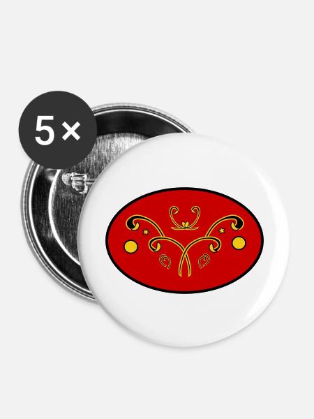 Exquisite - Buttons large 2.2''/56 mm (5-pack) - white