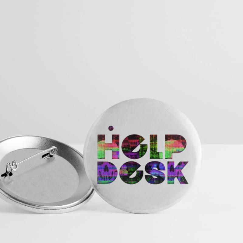 helpdesk IT support geek computer computer geek Buttons large 2.2''/56 mm (5-pack)