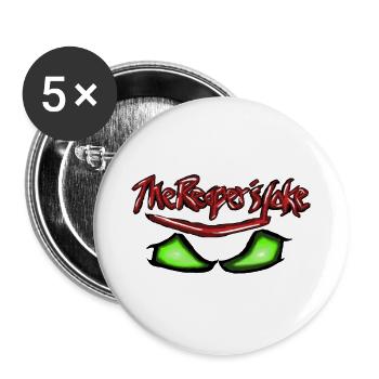 The Reaper's Eyes - Buttons groß 56 mm (5er Pack) - Weiß - Vorne