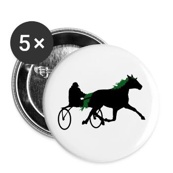 Sulki at the trot - Buttons large 2.2''/56 mm (5-pack) - white - Front