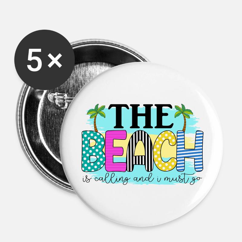 Bech - Buttons large 2.2''/56 mm (5-pack) - white