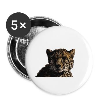 CHEETAH - Buttons large 2.2''/56 mm (5-pack) - white - Front