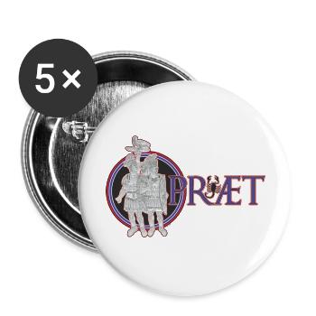 praetorien - Lot de 5 grands badges (56 mm) - blanc - Devant